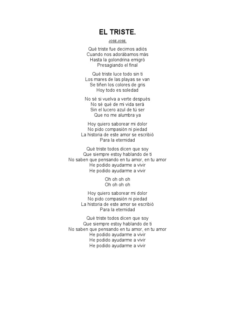 Canciones Jose Jose | PDF | Amor