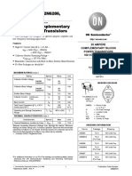 2N6284 (NPN) 2N6286, 2N6287 (PNP) Darlington Complementary Silicon Power Transistors