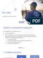 Contexto Migratorio Actual Presentación Oim PDF