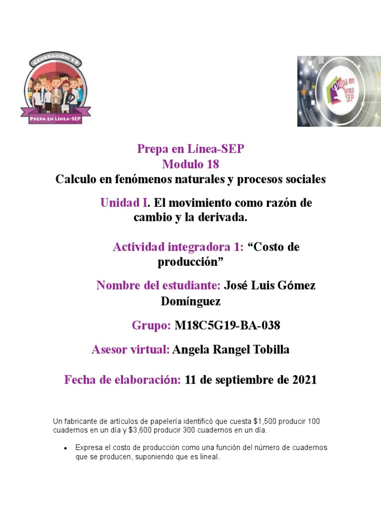 Modulo 18 Semana 1 | PDF | Pendiente | Línea (geometría)