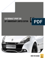 Clio Renault SpoRt 200 20th anniveRSaRy Limited Edition