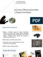 s6. Aproximaciones Experimentales y Observacionales