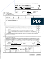 Keniston Personnel Action Separation F4s Document - Redacted