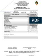 Sede Inem Santiago Perez Informe Final de Valoración Académica 2022