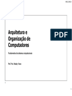 Arquitetura e Organização de Computadores: Fundamentos de Sistemas Computacionais