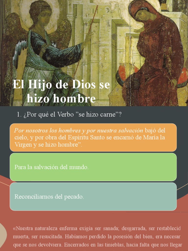 El Hijo de Dios se hizo hombre | PDF | Jesús | Pecado