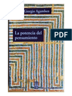 Agamben, Giorgio. La potencia del pensamiento