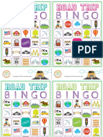 Road Trip (BINGO) Printable Game PDF