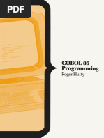 COBOL 85 Programming by Roger Hutty (Auth.) PDF