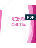 Alternativa Condicional