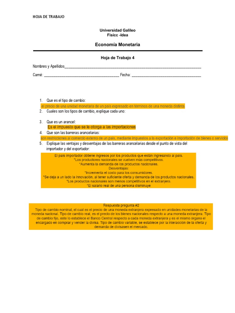 Hojas de Trabajo 4 y 5 EM | PDF