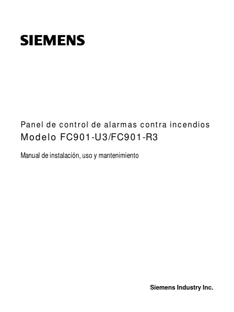 FC901-U3 - FC901-R3 Panel de Control de Alarmas Contra Incendios Manual ...