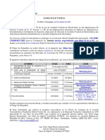 Convocatoria y Pliego de Requisitos - CFE-0700-CSSAN-0273-2022