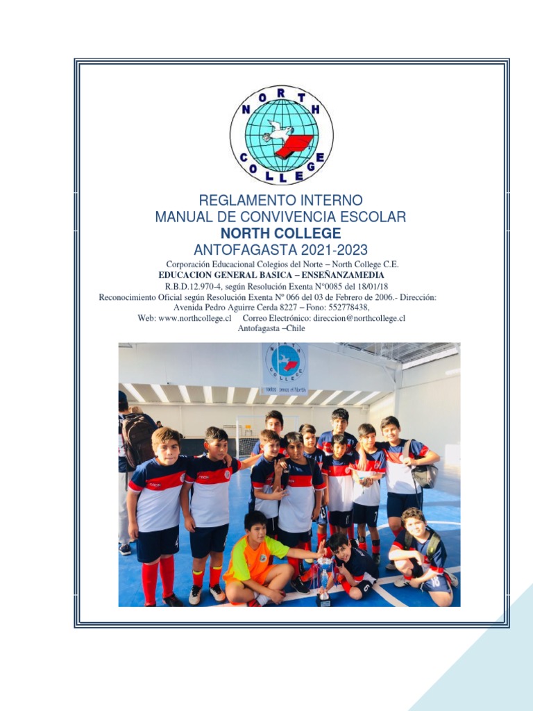 Versión 1.3 Reglamento Interno - Manual de Convivencia Escolar 2022 ...