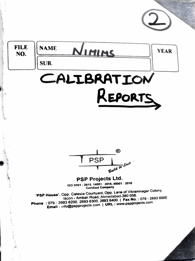 Calibration Report PDF PDF Calibration Uncertainty