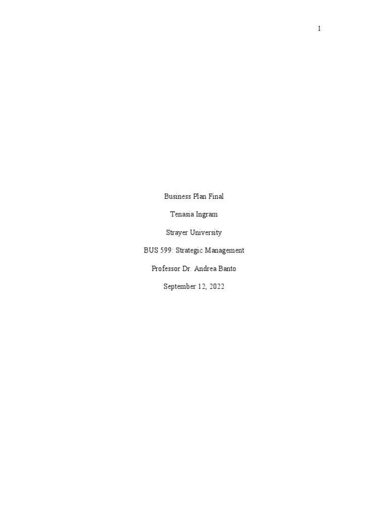 Tenasia Business Plan Final Paper | PDF | Marketing | Product (Business)