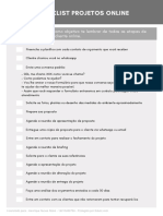 Checklist Projetos Online