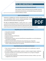 Perfil Del Instructor Electoral Elecciones 2024