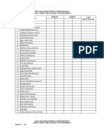 Daftar Hadir Peserta Perkemahan