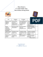 Math Rubric