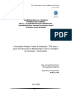 Guía Elaboración de TFG para El Grado de Licenciatura PDF