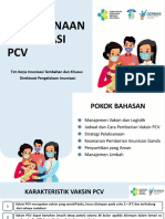 Pelaksanaan Imunisasi PCV - Workshop PCV