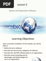 Lesson 5 - System and Application Software