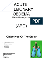 Acute Pulmonary Oedema (APO) : Medical Emergencies