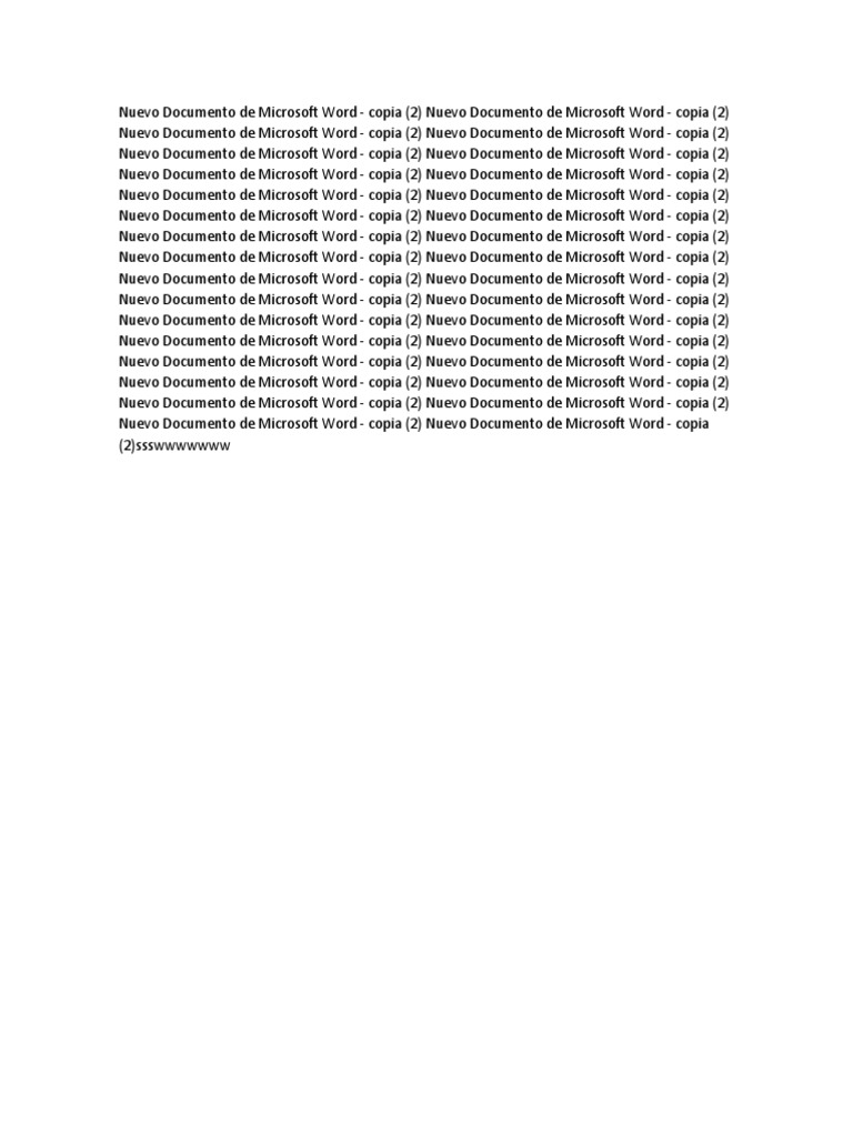 Nuevo Documento de Microsoft Word | PDF