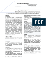 Estudio Cientifico Del Contexto Cultural de La Lactancia Materna PDF