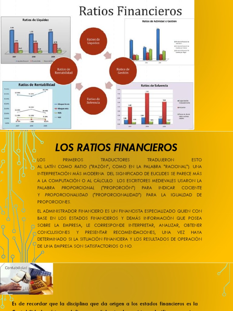Ratios Financieros y su Análisis | PDF | Contabilidad | Estado financiero