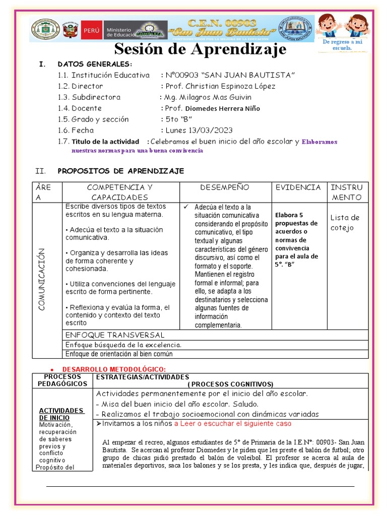 Sesiòn Acuerdos Pdf Tolerancia Salón De Clases
