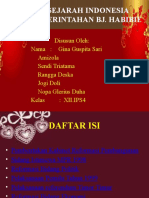 Tugas Sejarah Indonesia Masa Pemerintahan BJ Habibie