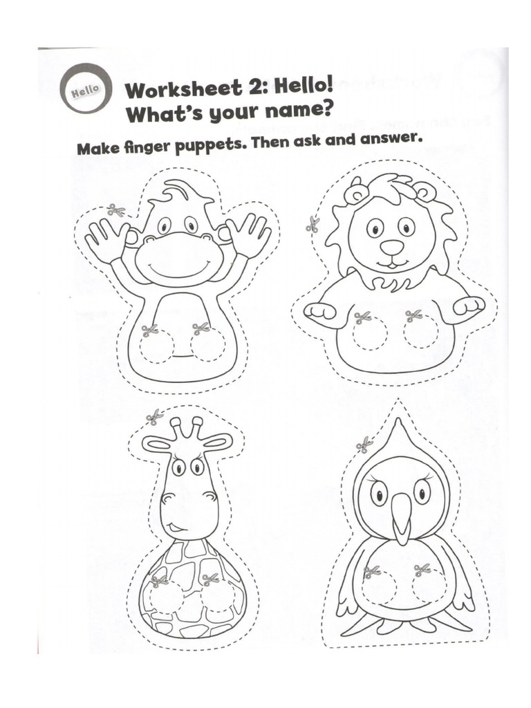 Hello Worksheet 2 Pdf