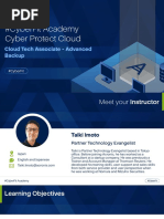 Acronis #CyberFit Cloud Tech Associate Advanced Backup 2023 Handout