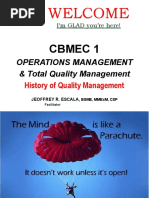 CBMEC 1 Ppt1 History of Quality Management