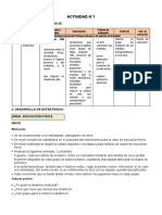 5° Grado - Actividades - Marzo - Educación Fisica