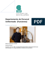 Departamento de Personal Uniformado (Funciones) PDF