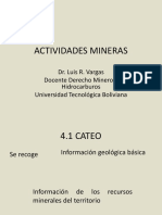 Actividades Mineras