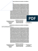 Sopa de Letras Diversidad Cultural de México