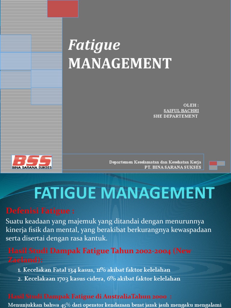 Fatigue Managemen | PDF