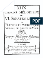 Telemann Canons a 2 Flutes 1738