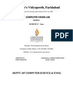 19CS49 Computer Vision Lab File PDF