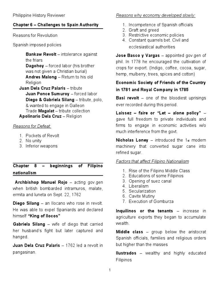 Philippine History Reviewer 2 | PDF | Philippines