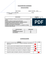 Criterios de Evaluación Del Caligrama