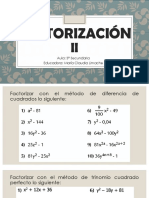 Ejercicios Factorización II