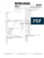 Matematika Dasar SIMAK UI 2017 - Bimbingan Alumni UI