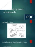 Operating Systems (Continued)
