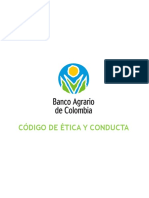 CODIGO DE ETICA Y CONDUCTA BANCOA AGRARIO