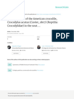 Feeding Habits of The American Crocodile Crocodylu PDF